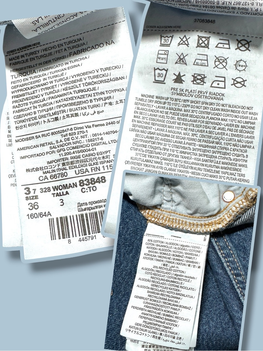 MNG By Mango High Rise Mom Jeans. Size US 4 - Picture 10 of 10